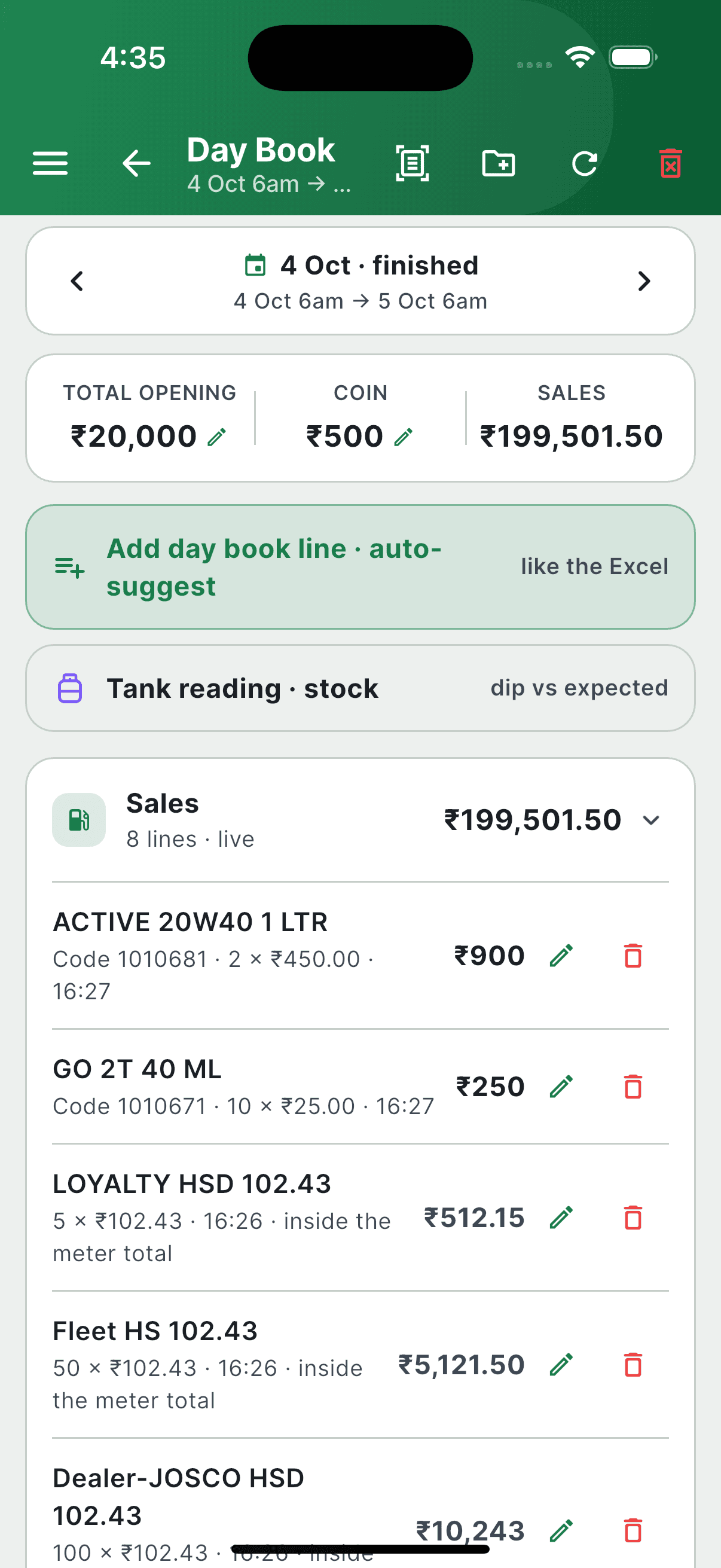Day book