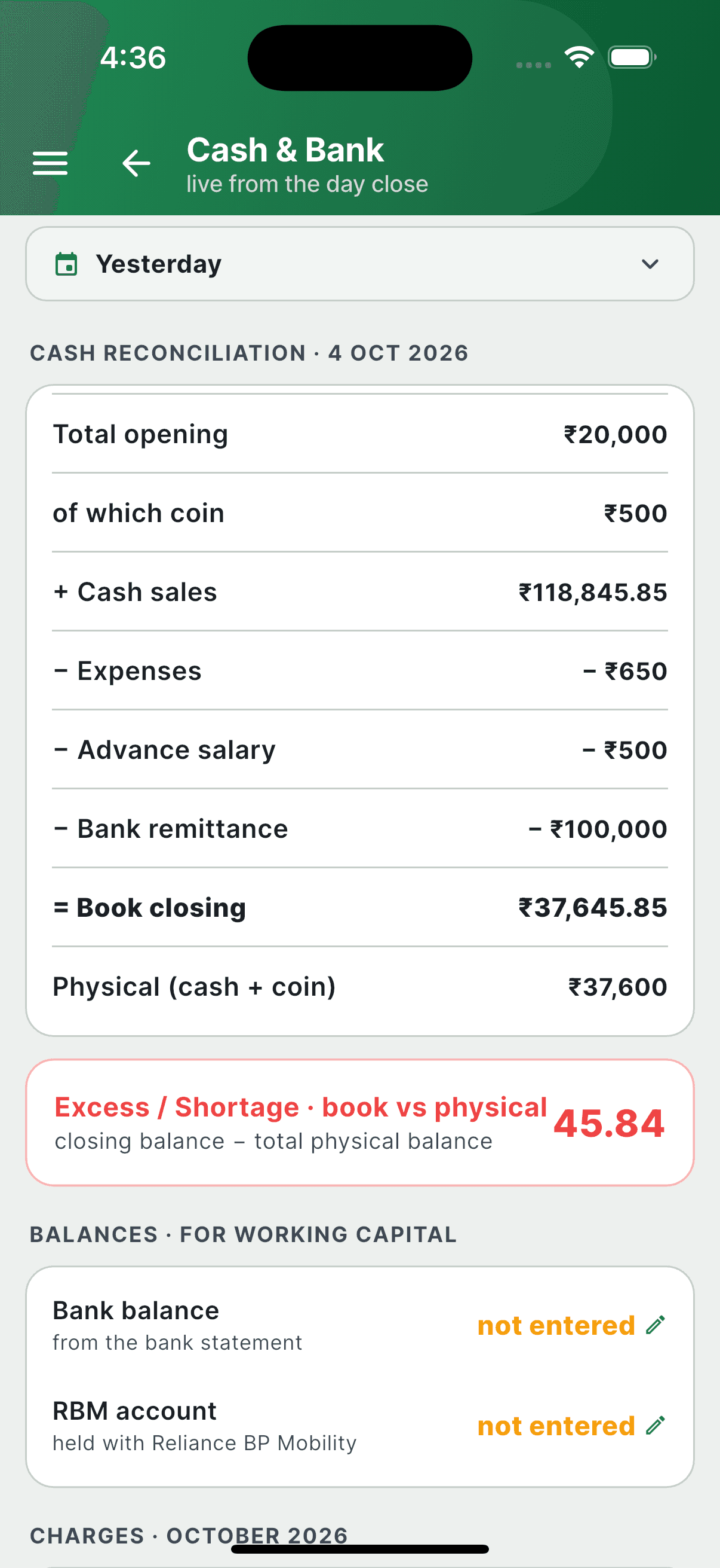 Cash in Bank